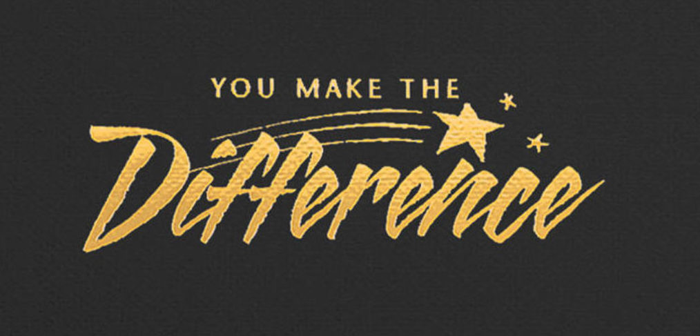 make the difference header