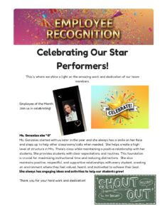 Celebrating Ms. Gonzalez