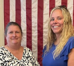 Amanda Fritcher and Keri Buscher share about the STEP program at the August Chamber Lunch & Learn