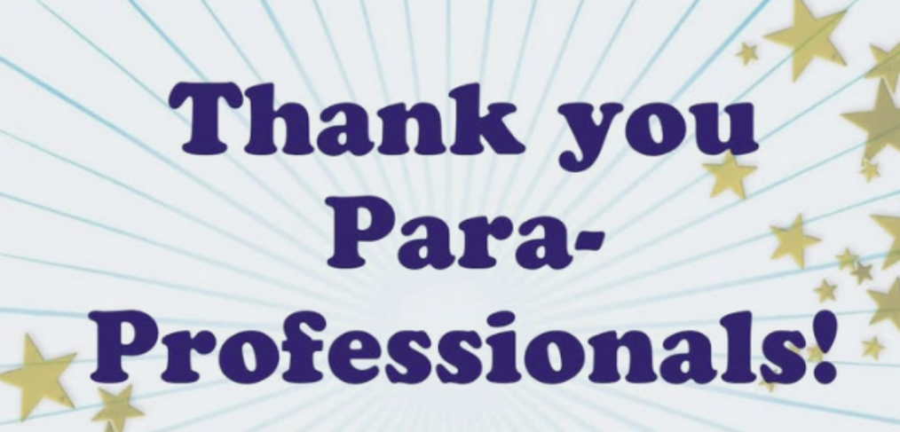 Thank you Paraprofessionals