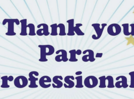 Thank you Paraprofessionals